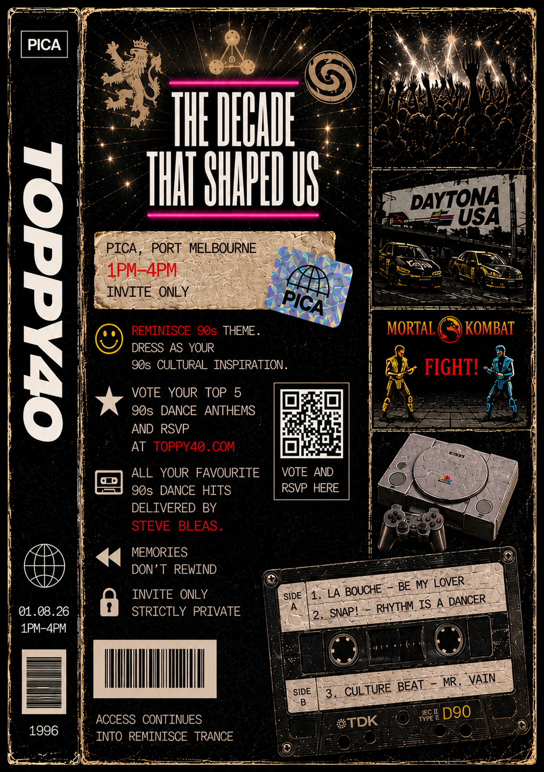 Toppy 40 — details, dress code, dance hits — back cover